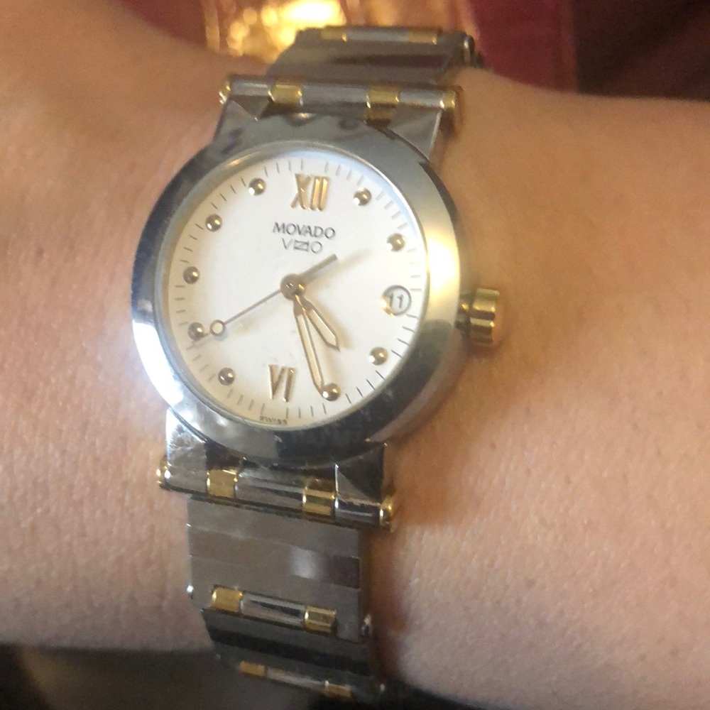 Movado wach.  Extra small wrist band.